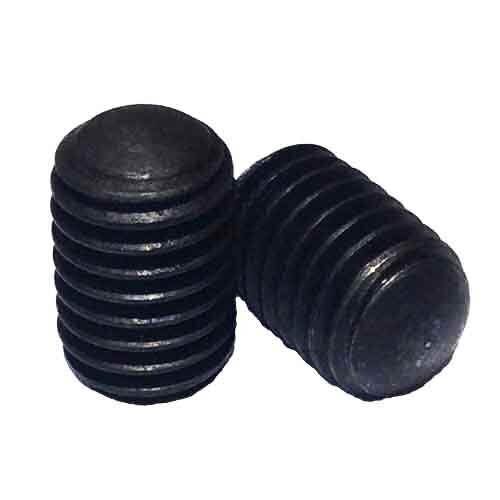 SSS01012OP #10-24 X 1/2" Socket Set Screw, Oval Point, Coarse, Alloy, Black Oxide